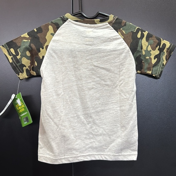 John Deere Nothing Runs Like A Deer logo, camo, 6 point buck, short sleeve - Picture 2 of 4